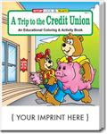 CS0600 A Trip to the Credit Union Coloring and Activity Book with Custom Imprint